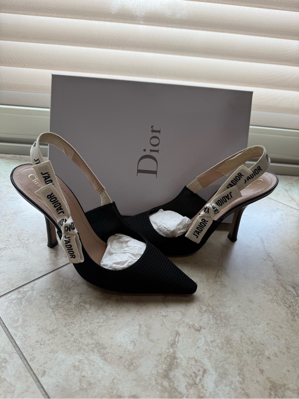 Dior J'Adior Slingback Pump
Black Technical Fabric size 39 - Picture 1 of 7